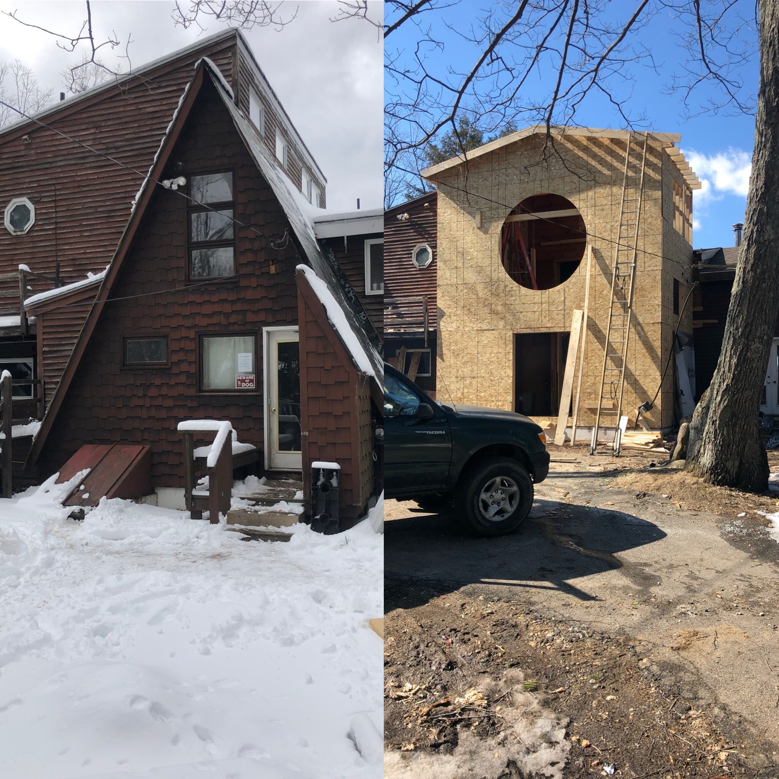 Before & After Addition by Integrity Handyman Services
