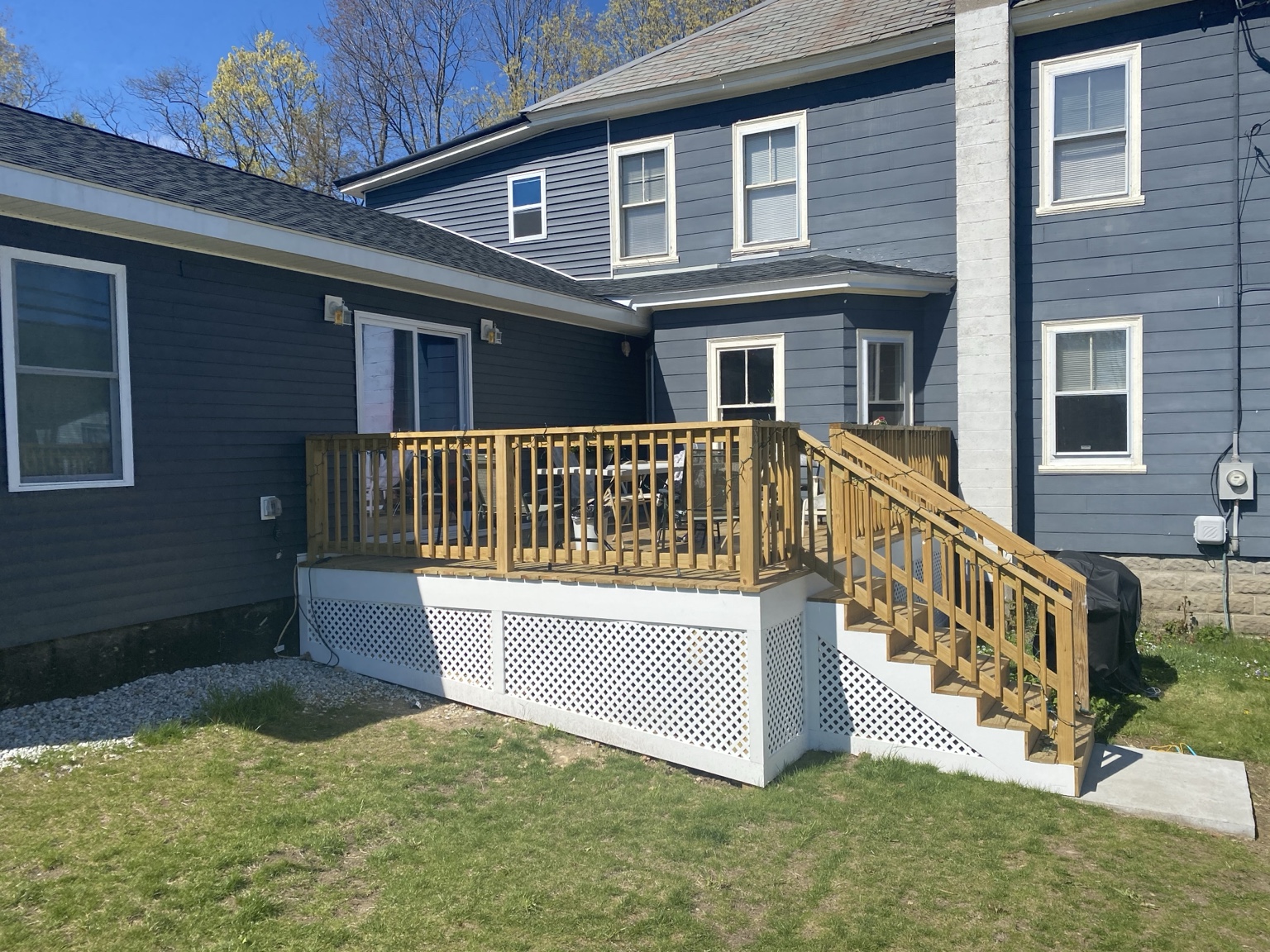 Deck Structure Progress by Integrity Handyman Services