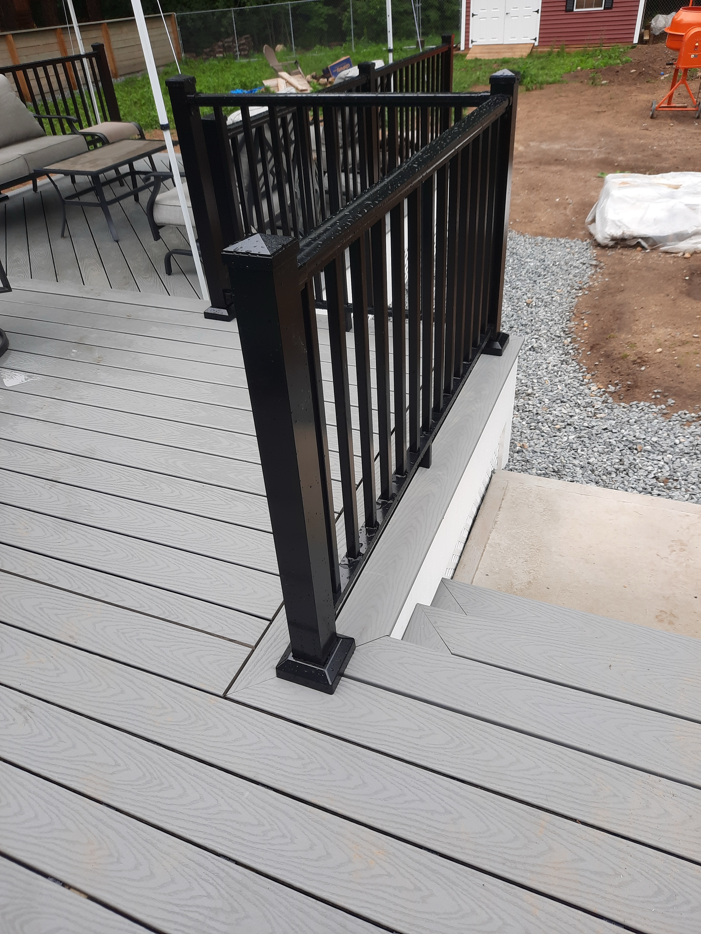 Finished Outdoor Deck by Integrity Handyman Services